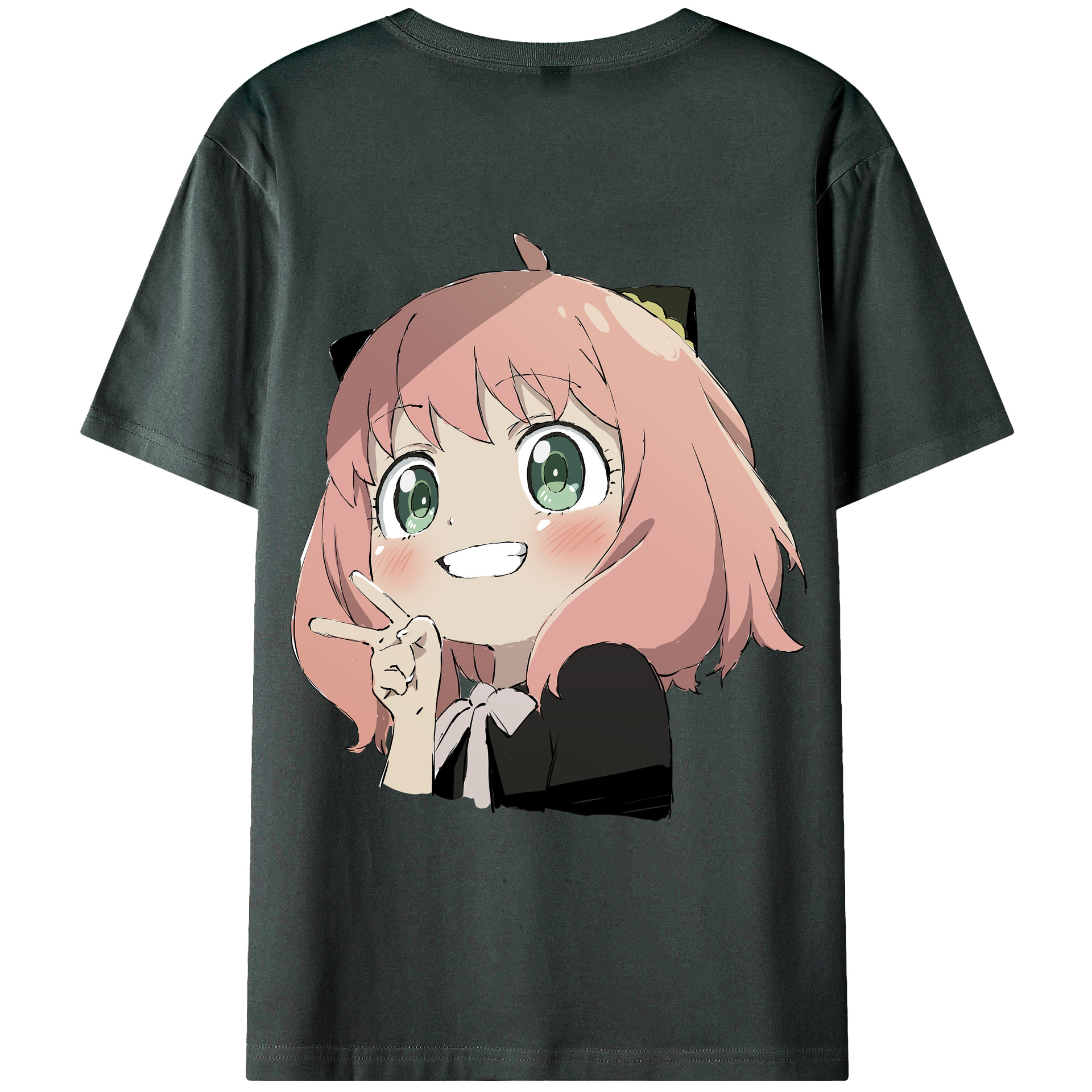 （画像用） SPY×FAMILY间谍家家酒 綿100％ メンズ半袖Tシャツ（バックプリント） 通気性